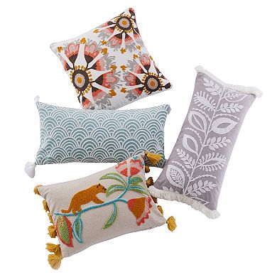 Levtex Home Melina Crewel Blush Medallion Pillow