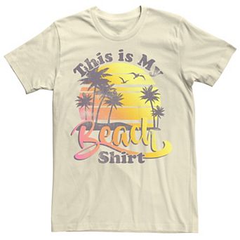 Men's This Is My Beach Shirt Gradient Sunset Tee