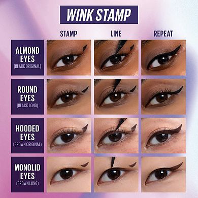 Wink Stamp Original Waterproof Wing Eyeliner Stamp & Pen