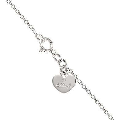 Hallmark Sterling Silver Cubic Zirconia Heart Necklace