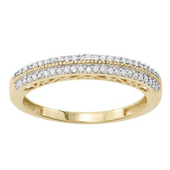 HDI 10k Gold 1/5 Carat T.W. Diamond Ring