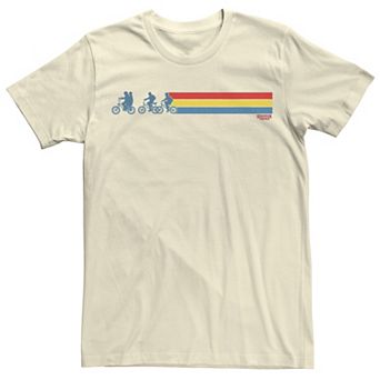 Men's Netflix Stranger Things Retro Stripe Silhouettes Tee