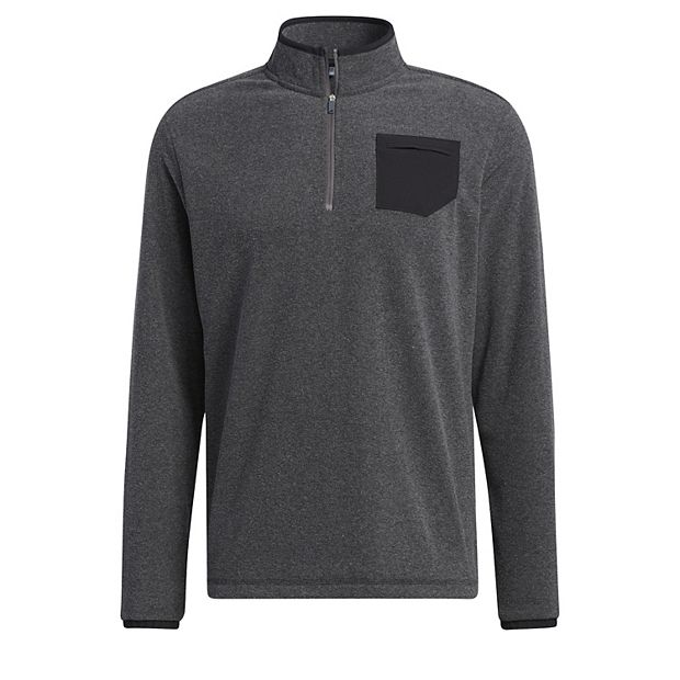 Big Tall adidas Regular Fit Pocket Quarter Zip Golf Pullover