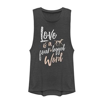 Disney's 101 Dalmatians Juniors' "Love Is A Four-Legged Word" Muscle Tee