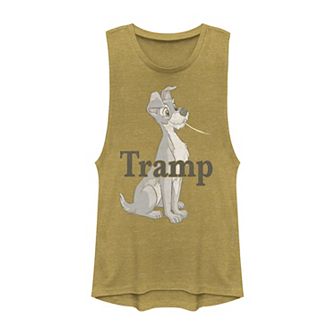 Disney's Lady And The Tramp Juniors' Spaghetti Tramp Couples Muscle Tee