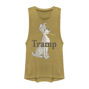 Disney's Lady And The Tramp Juniors' Spaghetti Tramp Couples Muscle Tee