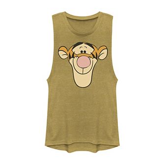 Disney's Winnie The Pooh Juniors' Tigger Large Face Muscle Tee