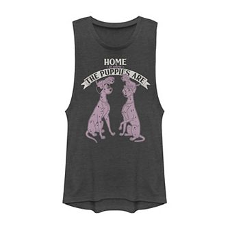Disney's 101 Dalmatians Juniors' Home Is Where The Puppies Are Muscle Tee