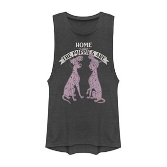 Disney's 101 Dalmatians Juniors' Home Is Where The Puppies Are Muscle Tee