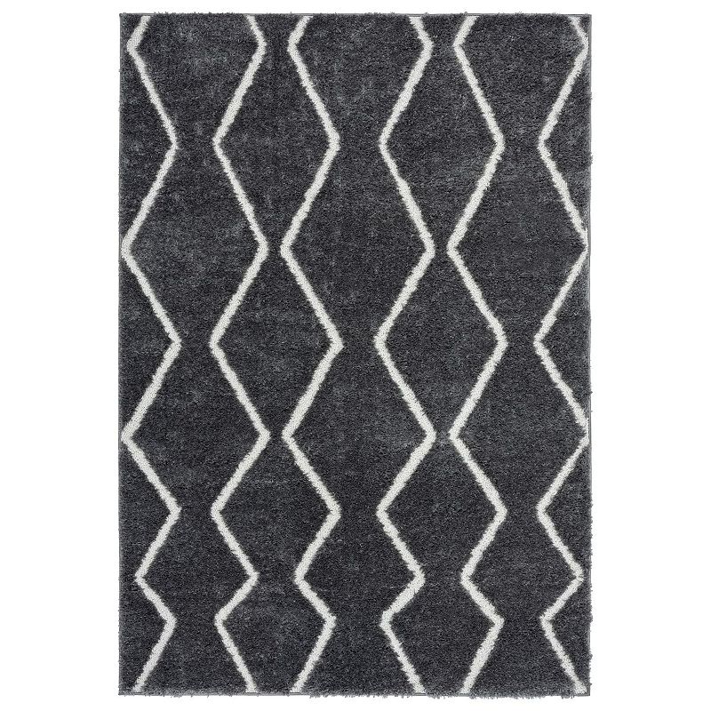 Home Dynamix The Spruce Lawrence Izek Area Rug, Grey, 5X7 Ft
