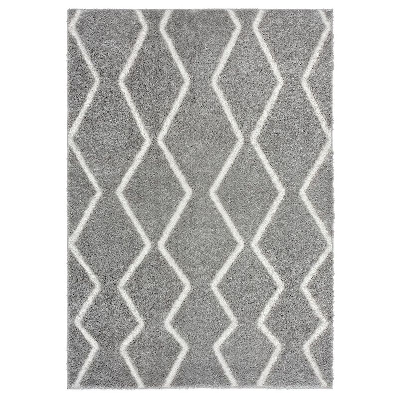 Home Dynamix The Spruce Lawrence Izek Area Rug, Grey, 5X7 Ft