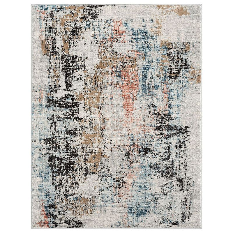 Home Dynamix The Spruce Summer Rain Area Rug, Grey, 5X7 Ft