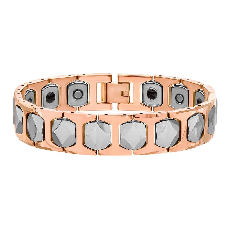75327265 Mens 1913 Two-Tone Tungsten Link Bracelet, Size: 8 sku 75327265
