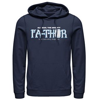 Men's Marvel Hail The Mighty Fa-Thor Simple Father's Day Hoodie