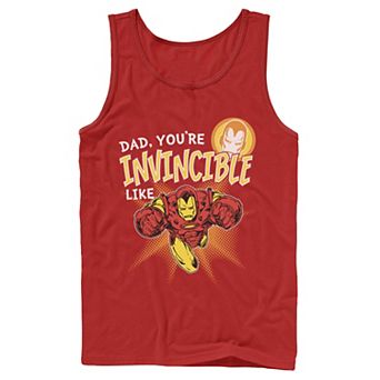 Men's Marvel Iron Man Invincible Dad Father's Day Tank Top