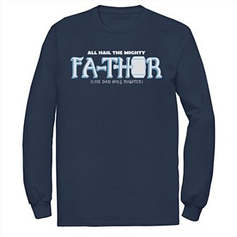 Men's Marvel Hail The Mighty Fa-Thor Simple Father's Day Tee