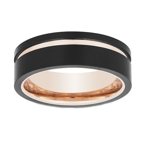 Kohls mens deals black wedding bands