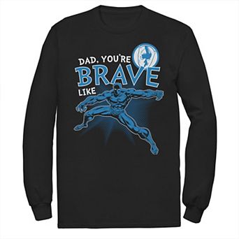 Men's Marvel Black Panther Brave Dad Father's Day Tee