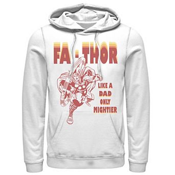 Men's Marvel Fa-Thor Like A Dad Only Mightier Retro Father's Day Hoodie