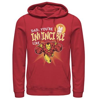 Men's Marvel Iron Man Invincible Dad Father's Day Hoodie