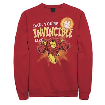 Men's Marvel Iron Man Invincible Dad Father's Day Sweatshirt