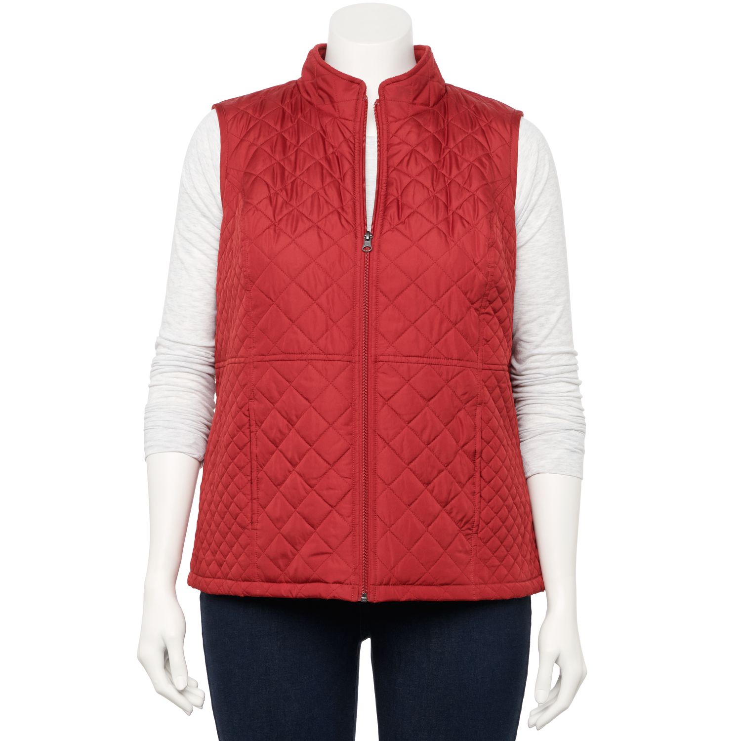 kohls womens red coats