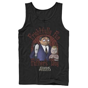 Men's The Addams Family Frightfully Fun Father's Day Portrait Tank Top