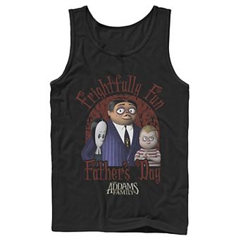 Men's The Addams Family Frightfully Fun Father's Day Portrait Tank Top