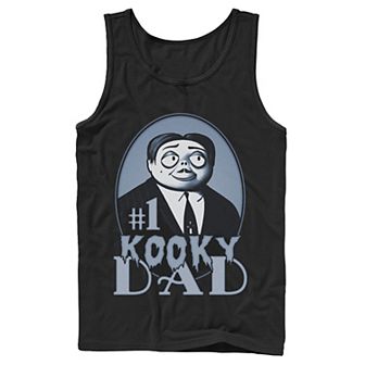 Men's The Addams Family Father's Day Gomez Number One Kooky Dad Tank Top