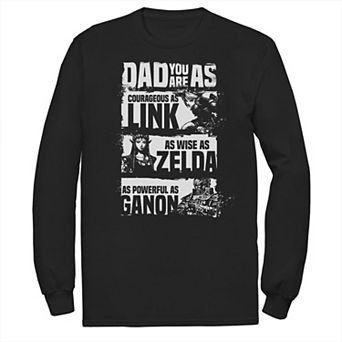Men's Nintendo Legend Of Zelda Dad Relates To Game Tee
