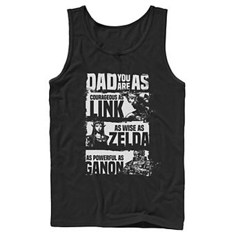 Men's Nintendo Legend Of Zelda Dad Relates To Game Tank Top