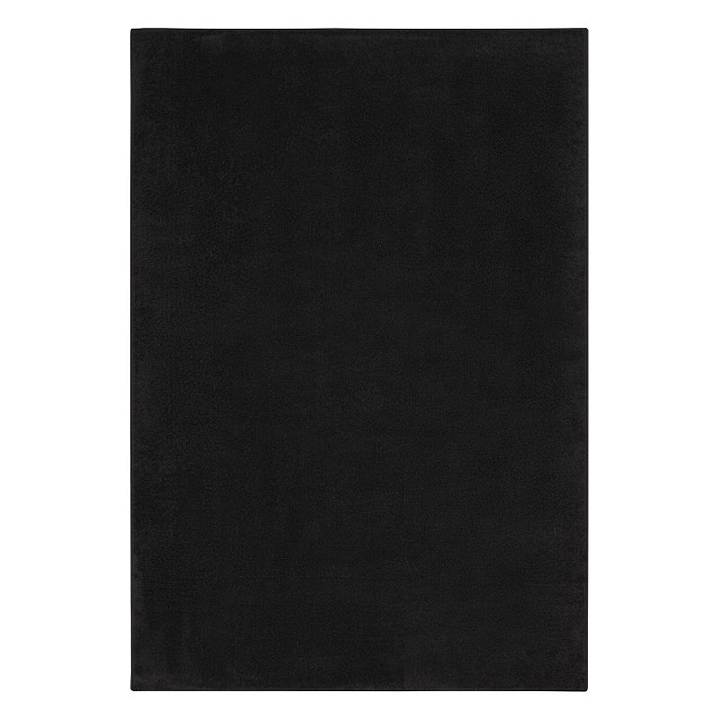 Nourison Essentials Indoor Outdoor Rug, Black, 9Ft Sq