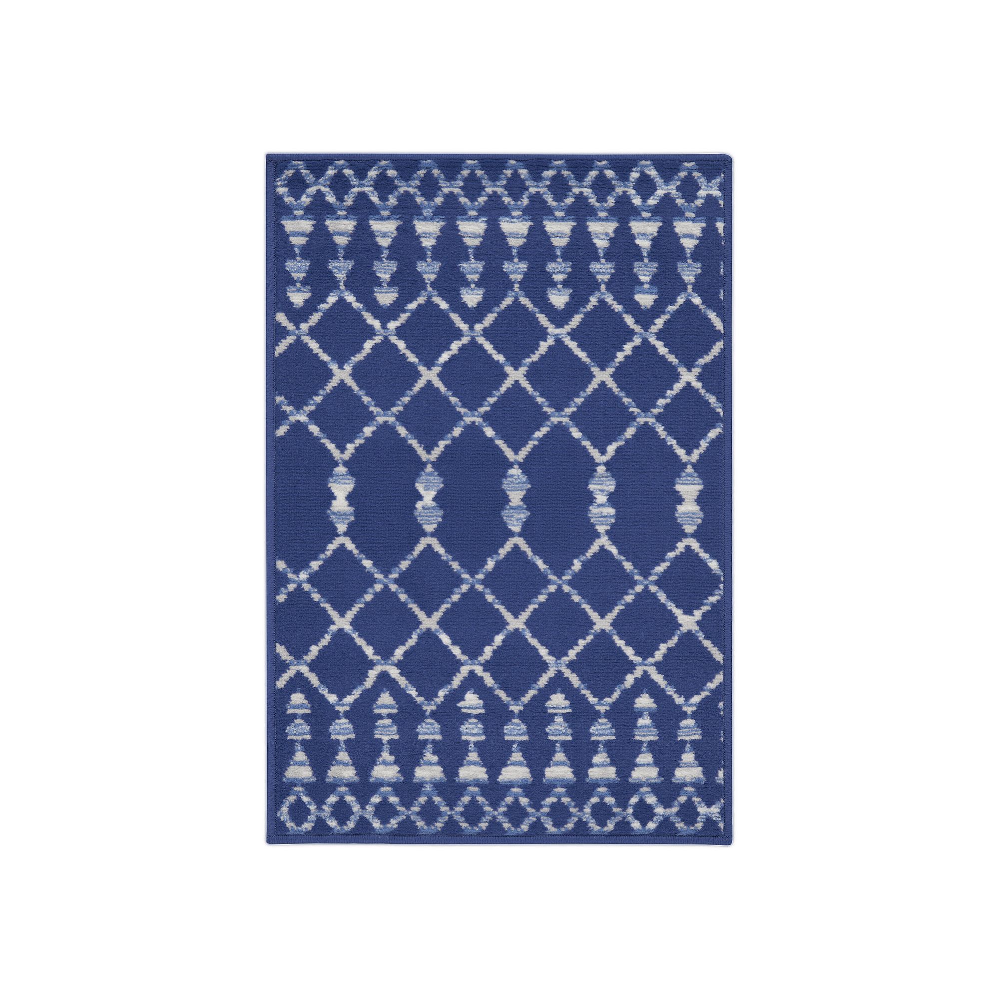 Nourison Whimsicle Grid Area Rug, Blue