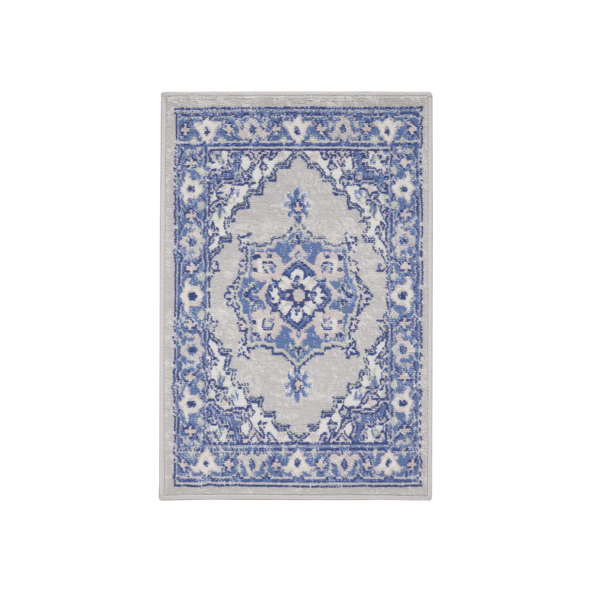 Nourison Whimsicle Medallion Area Rug, Gray Blue