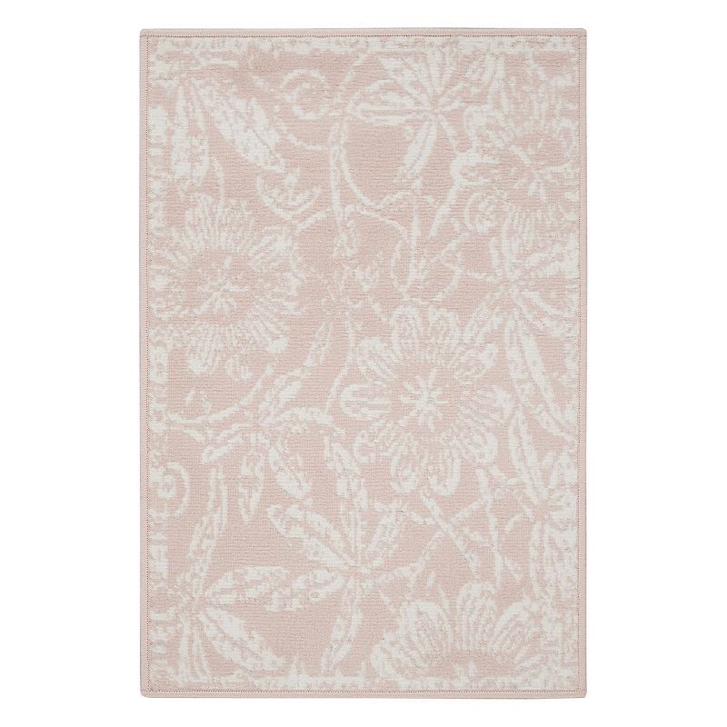 Nourison Whimsicle Botanical Bohemian Pink 8  x 10  Area Rug  (8  x 10 )