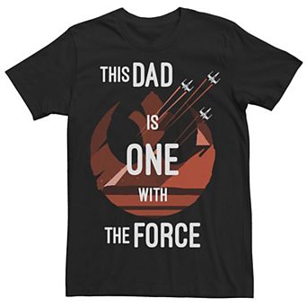 Men's Star Wars Rebels This Dad Is One With The Force Tee