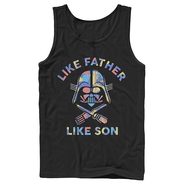 Desillusie Commissie min Men's Star Wars Darth Vader Like Father Like Son Paint Splatter Tank