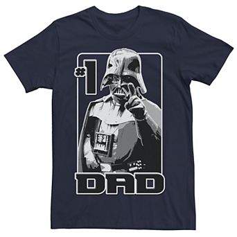 Men's Star Wars Darth Vader Number One Dad Father's Day Tee
