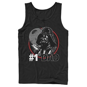 Men's Star Wars Darth Vader #1 Dad Death Star Tank Top