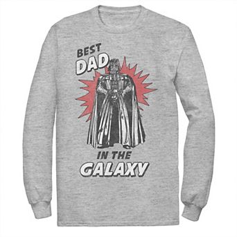 Men's Star Wars Father's Day Best Dad In The Galaxy Vintage Vader Tee