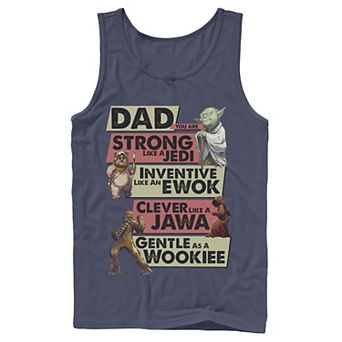 Men's Star Wars Dad You Are Strong Like A Jedi Tank Top