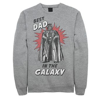 Men's Star Wars Father's Day Best Dad In The Galaxy Vintage Vader Sweatshirt