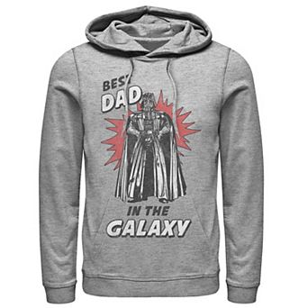 Men's Star Wars Father's Day Best Dad In The Galaxy Vintage Vader Hoodie
