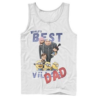 Men's Despicable Me Minions World's Best Dad Tank Top
