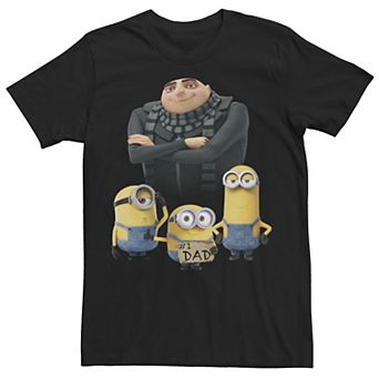 Men's Despicable Me Minions Count Dracula #1 Dad Portrait Tee