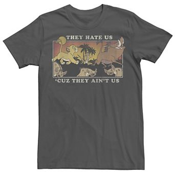 Disney's The Lion King They Hate Us 'Cuz They Ain't Us Poster Men's Tee
