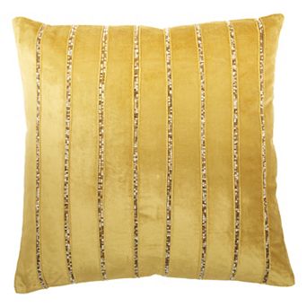 Mina Victory Sofia Beaded Stripes Throw Pillow