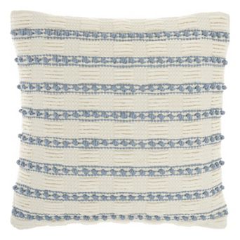 Mina Victory Life Styles Woven Lines and Dots Throw Pillow