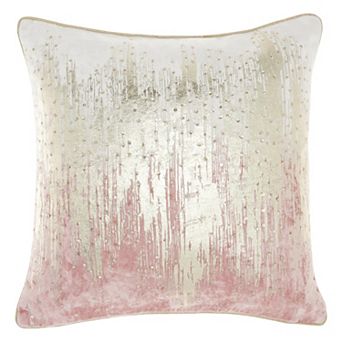 Mina Victory Sofia Ombre Metallic Sequins Throw Pillow