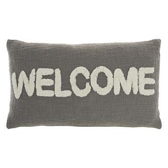 Mina Victory Life Styles Tufted Welcome Throw Pillow